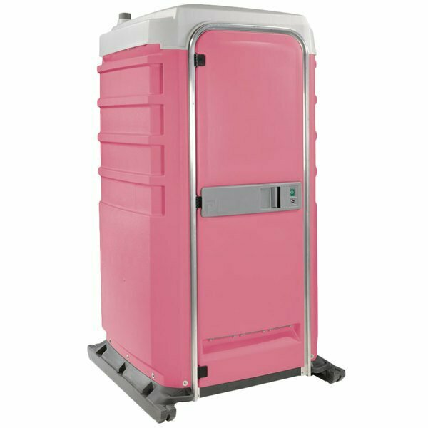 Polyjohn FS3-1012 Fleet Pink Premium Portable Restroom - Assembled 621FS31012